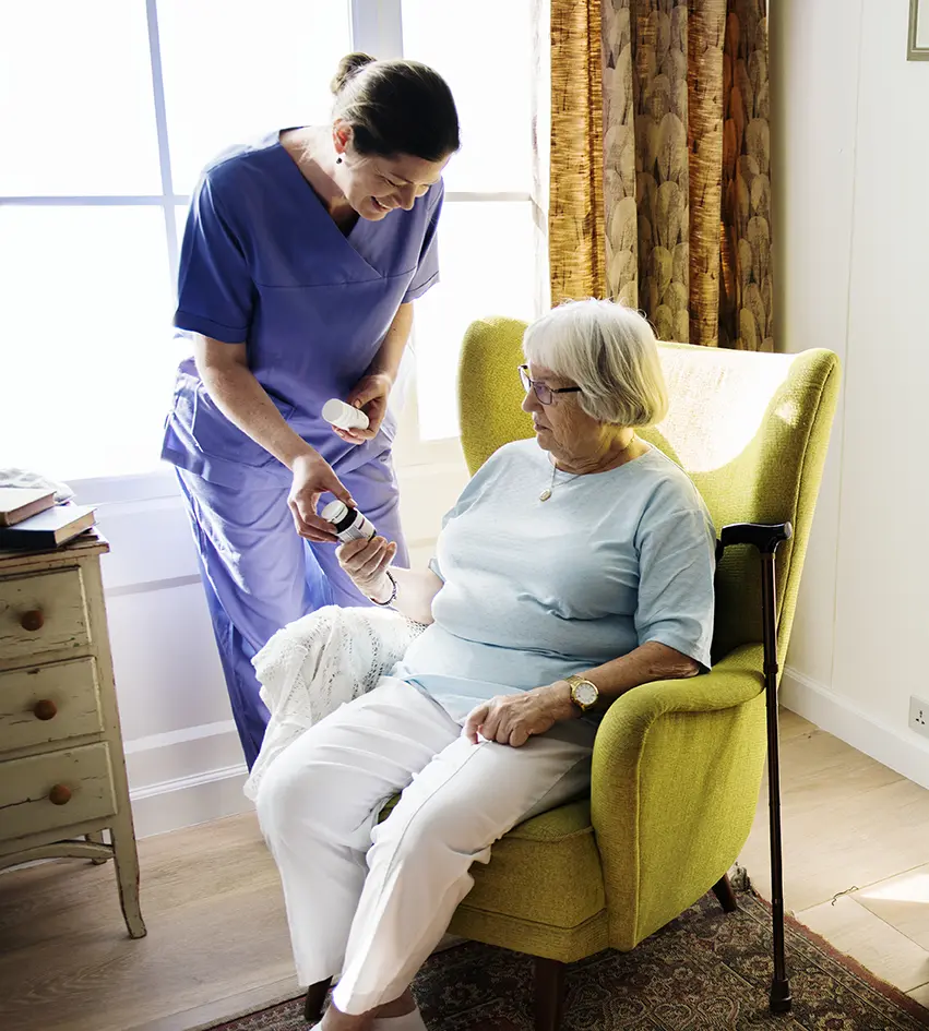 Occupational therapy helping patients regain independence.